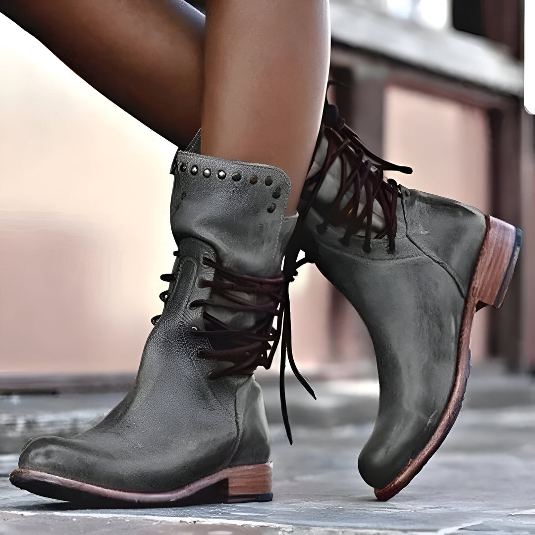 ANNIA™ | Bottes en cuir élégantes