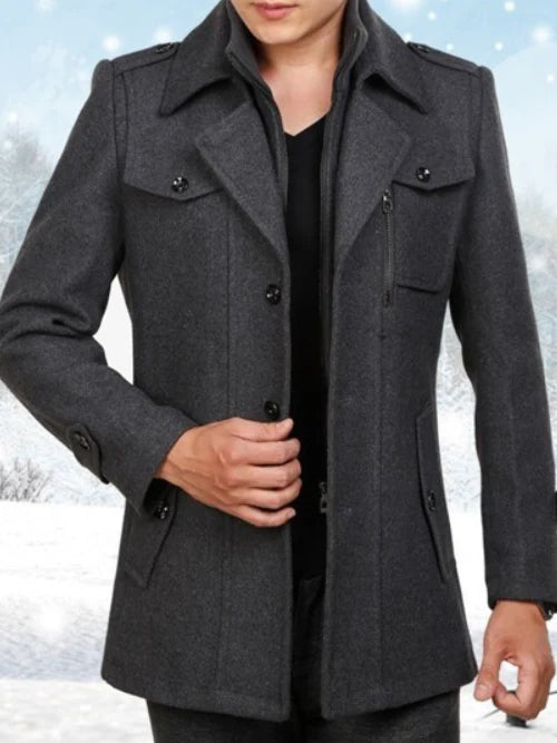 David | Trench Homme Élégant et Long
