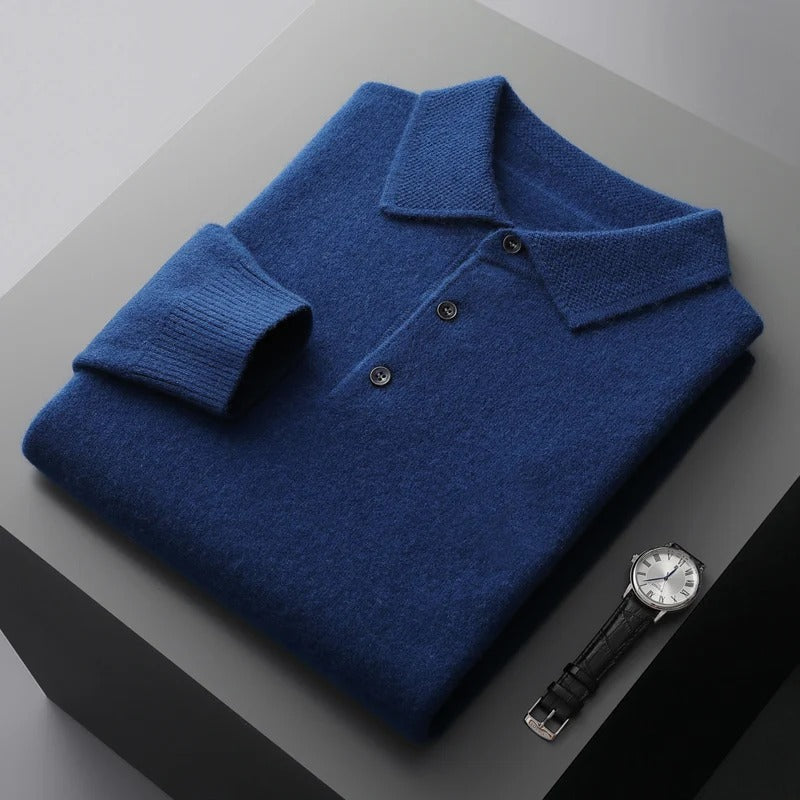 Maxence™ | Pull Polo en Cachemire