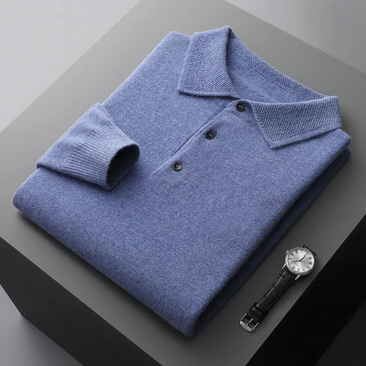 Maxence™ | Pull Polo en Cachemire